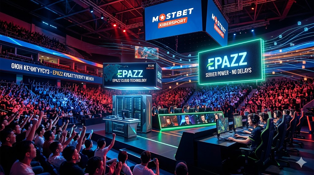 Mostbet сайтындагы киберспорт үчүн Epazz серверинин күчү